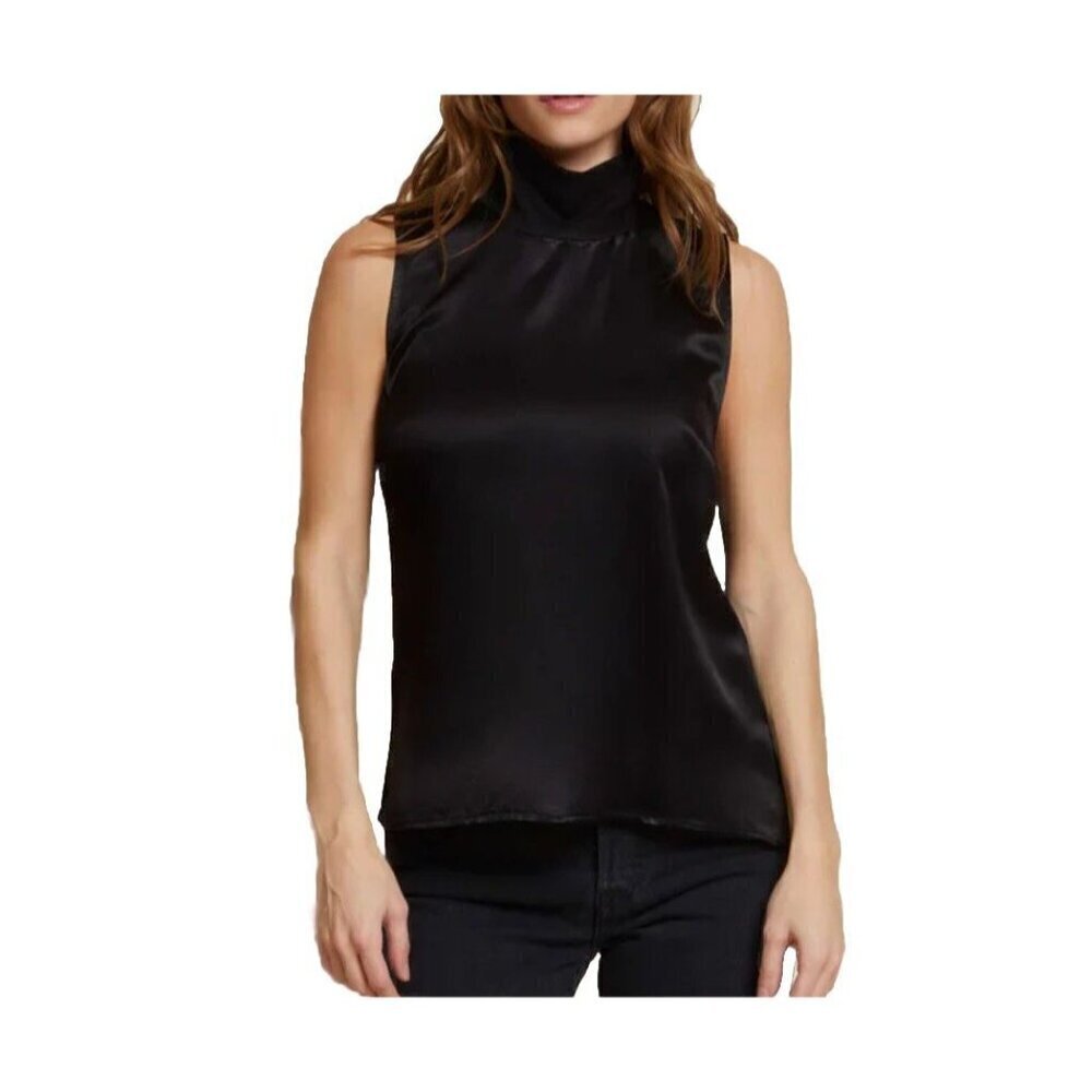 Nation Ltd danielle mockneck tank Black Women’s Sleeveless Top Size Small NWT